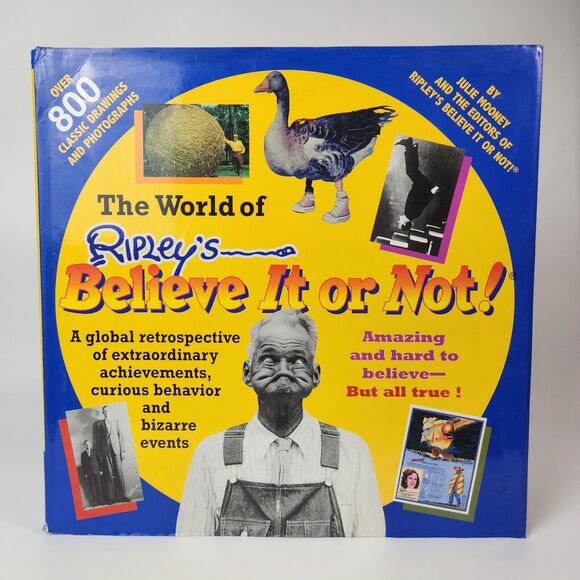 The World Of Ripleys Believe It Or Not Hardcover Book 1999 Bizarre Extraordinary - Picture 1 of 11